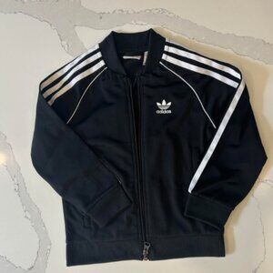 Adidas Black Jacket – Kids Size 5-6 YRS